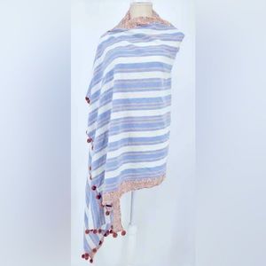 J.CREW POM LARGE WRAP